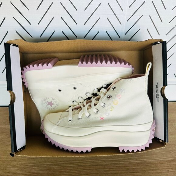 ⭐Converse Run Star Hike Hi Sz 5.5 Men Shoes Snekers Self Care Club Beige A08217C - Picture 9 of 11